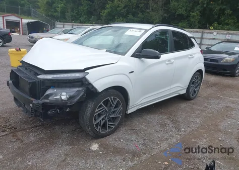 2022 Hyundai Kona N Line z USA, uszkodzony, nr VIN KM8K33A38NU786359